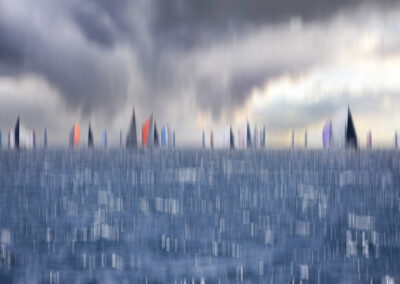 The start of a regatta is one of the most tactical and tense moments of any race, as boats jostle for position.