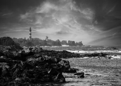 The Créac'h lighthouse is a French lighthouse built in 1863 on the island of Ouessant, one of the Ponant Islands. Standing 47 metres tall, it is the most powerful lighthouse in Europe.